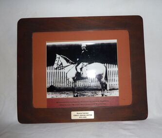 Framed photo, Wycheproof Mounted Policeman  Ernest Graham Ashton  1870 -1946, 2007 (exact)