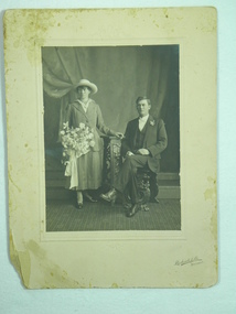 Photograph, Richards & Co, Studio Portrait of Patrick Ryan and Elizabeth H Forrester's wedding, 1918