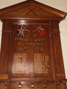 Wycheproof Honor Roll, Rifle Club, Circa 1919