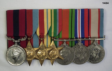 Court mounted medal set DCM AIF WW2