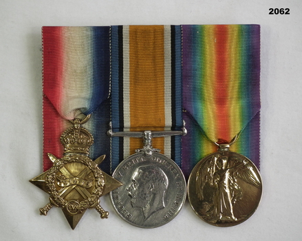 Court mounted medal set AIF WW1