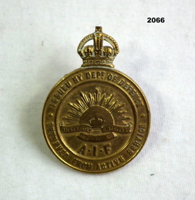Returned from active service badge WW1