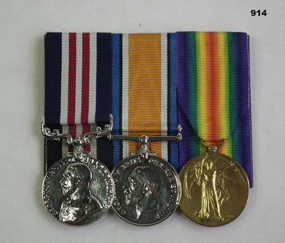 Court mounted medal set AIF WW1 MM
