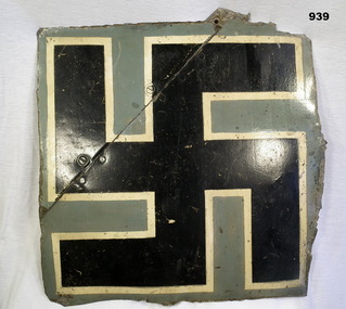 Swastika sign from a German aircraft