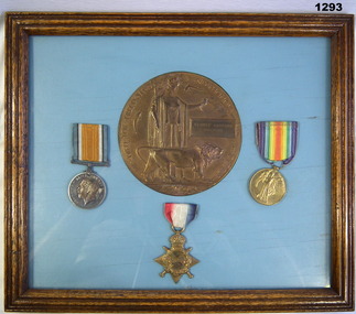 Framed medals, Commemorative AIF WW1