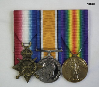 Court mounted medal set AIF WW1