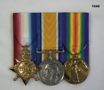 Court mounted medal set AIF WW1