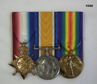 Court mounted medal set AIF WW1
