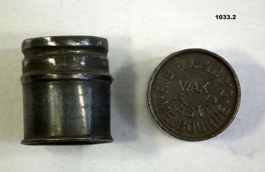 Small wax vesta match tin WW1