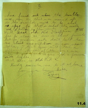 AIF soldiers letter to his sister from Jordan WW1