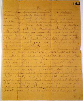 Soldiers letter to his sister from Jordan WW1