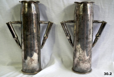 Vase trench art made from Ordnance WW2