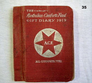 Australian Comforts fund diary 1919