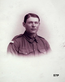Portrait postcard of a Soldier WW1