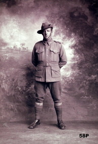 Studio photo of Albert Jacka VC WW1