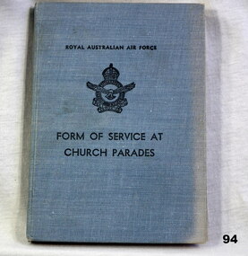 Book relating to Church services RAAF