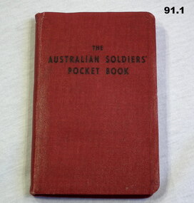 Australian soldiers pocket book WW2