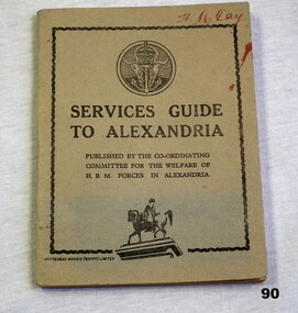 Booklet, services guide to Alexandria WW2