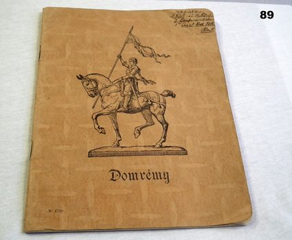 Domremy brown covered note book