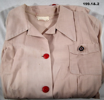 Beige colour Wartime Red Cross uniform