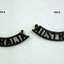 Blackened Australia shoulder uniform badges WW2