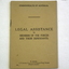 Booklet, legal assistance for Defence personnel 