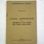 Booklet, legal assistance for Defence personnel 