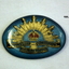 Perspex coloured rising sun badge 