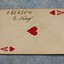 Ace of hearts card signed by a soldier