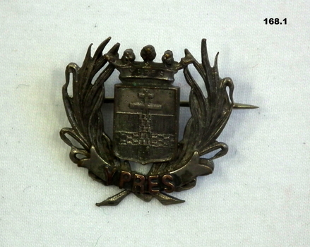 Badge, coat of arms Ypres France WW1