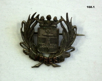 Badge, coat of arms Ypres France WW1