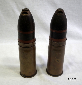 Two by WW2 ammunition shells