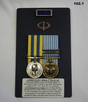 Medals, badges , citation for awards in Korea.
