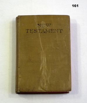 Small brown New Testament WW1