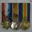 Court mounted medals sets AIF WW1