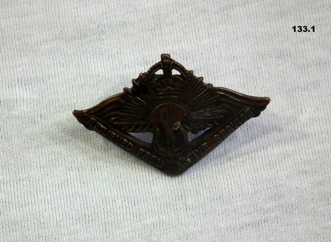 Shoulder and returned from Active service badges