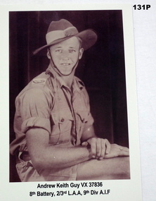 Photo of 2nd AIF soldier with details