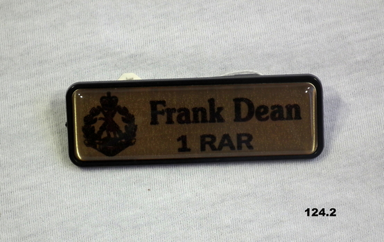 Association name tag badge 1RAR