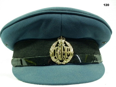 Blue RAAF uniform peak cap complete
