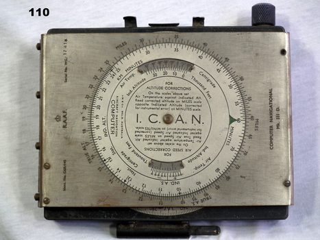 WW2 Navigational Aid with note book inside