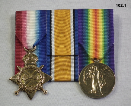 Court mounted medal set AIF WW1