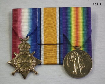 Court mounted medal set AIF WW1