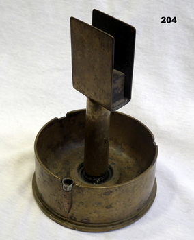 Trench art match box and ash tray 