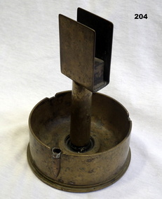 Trench art match box and ash tray 