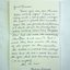 Hand written letter to an AIF Soldier