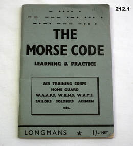 Booklet of Morse Code RAAF issue WW2