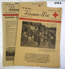 Two Red Cross POW Bulletins WW2