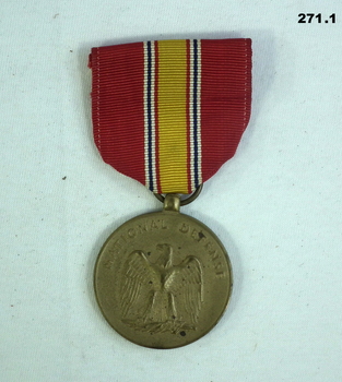 Medal, U.S.A Naval national defence 