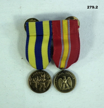 USA set, Navy, Defence miniature medals