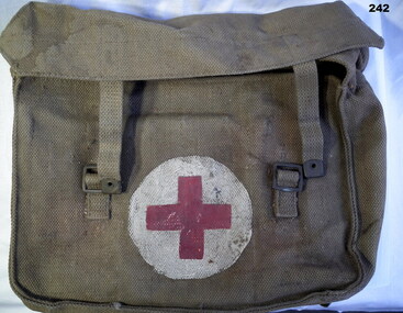 Webbing Kit bag with Red and white Red Cross